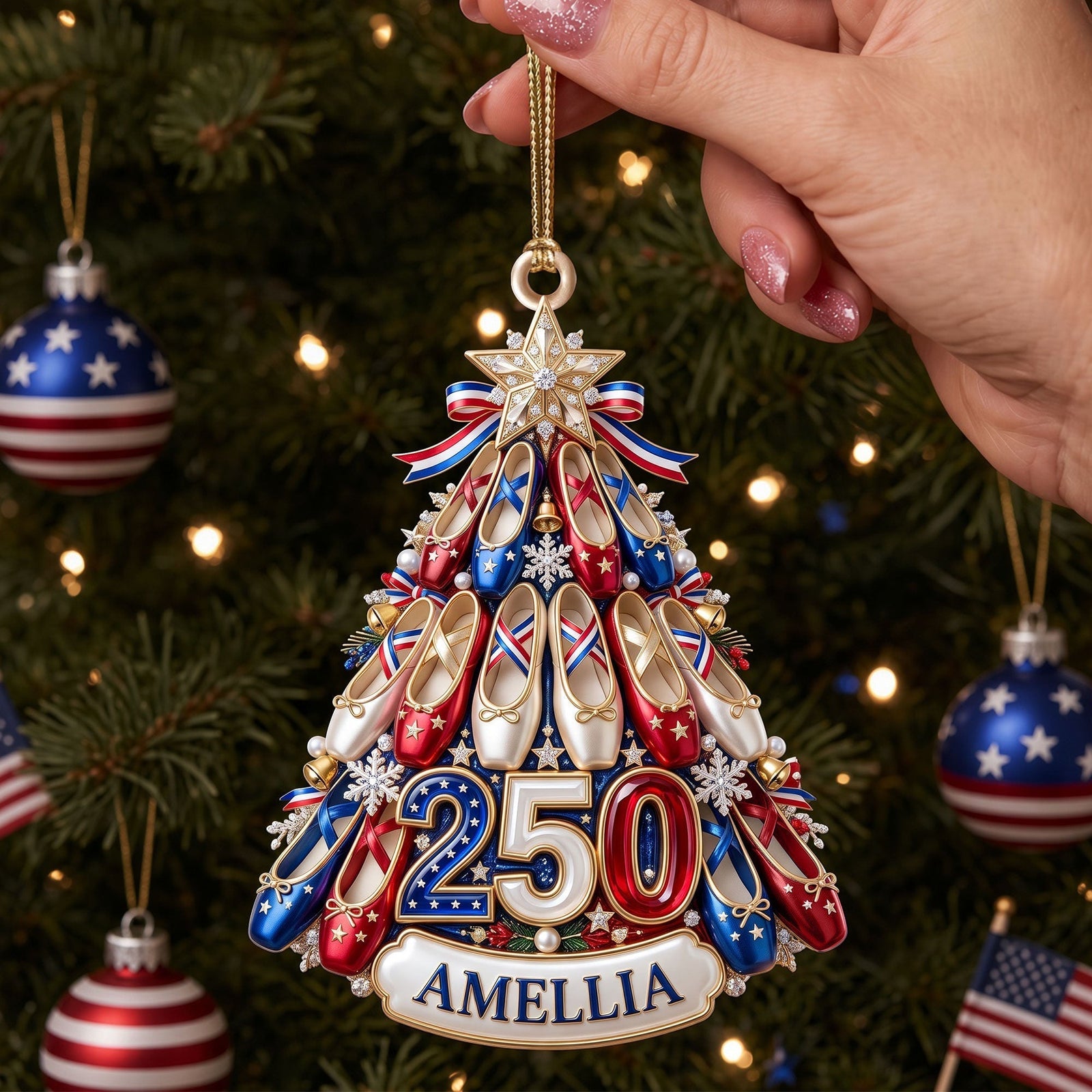 American Ballet 250th Anniversary Christmas Ornament – Personalized Gift